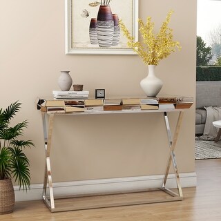 43-inch Contemporary Console Table Sofa Table - Bed Bath & Beyond ...