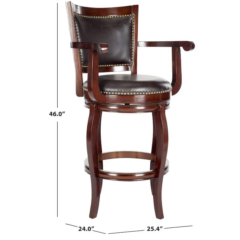 SAFAVIEH Candice Sierra Brown 29-inch Bar Stool - 25Wx24Dx46H