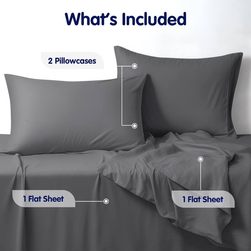 Subrtex Microfiber Ultra-Soft Deep Pocket Solid Sheet Set