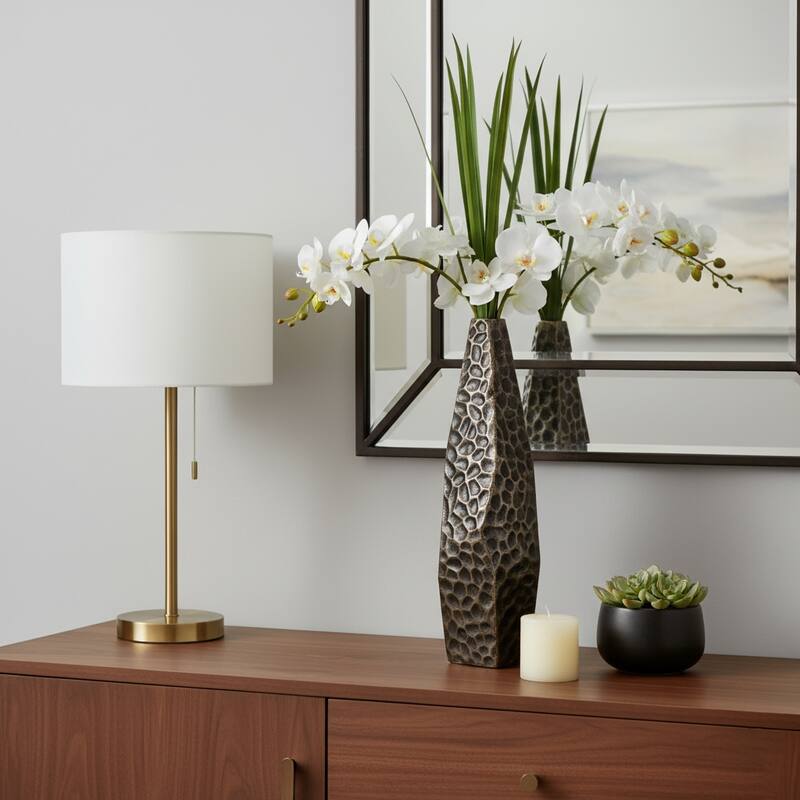 Aluminum Metal Balaz Asymmetrical Sculpted Vase