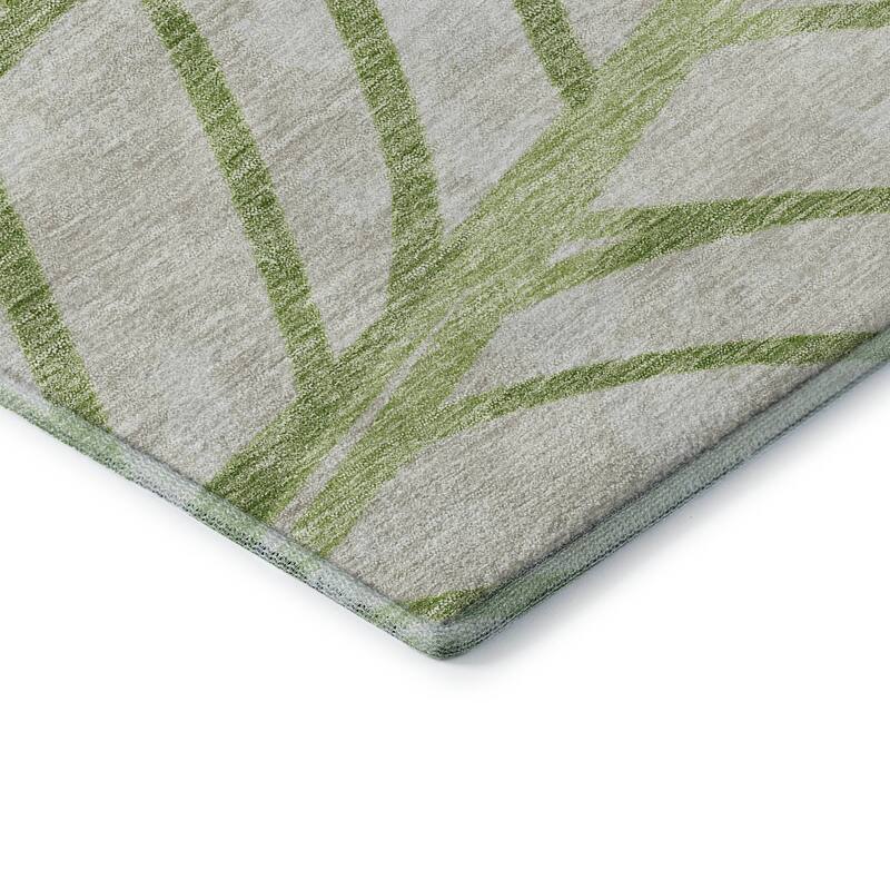Premium Washable Super Soft Modern Palm Mayfield Rug