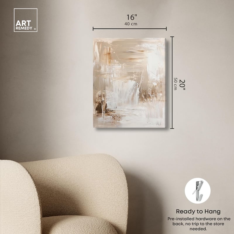 Latte Layers II Canvas by Art Remedy, Gallery Wrapped
