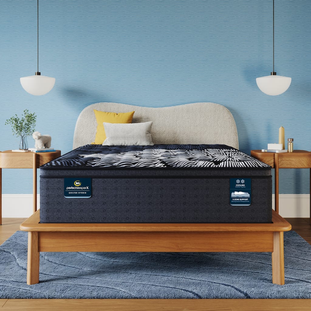 Serta Perfect Sleeper X Max 15.25" Hybrid Firm Pillow Top Mattress Set