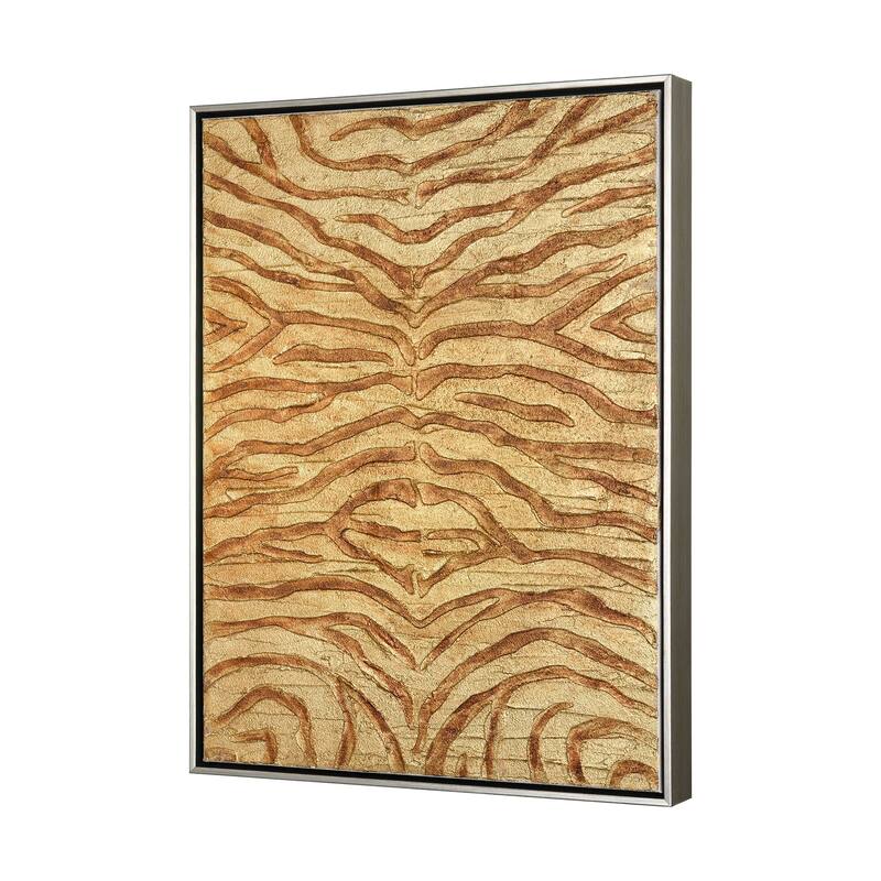 Elk Home Prowess Gold Fabric 19 Inch Wide Wall Art