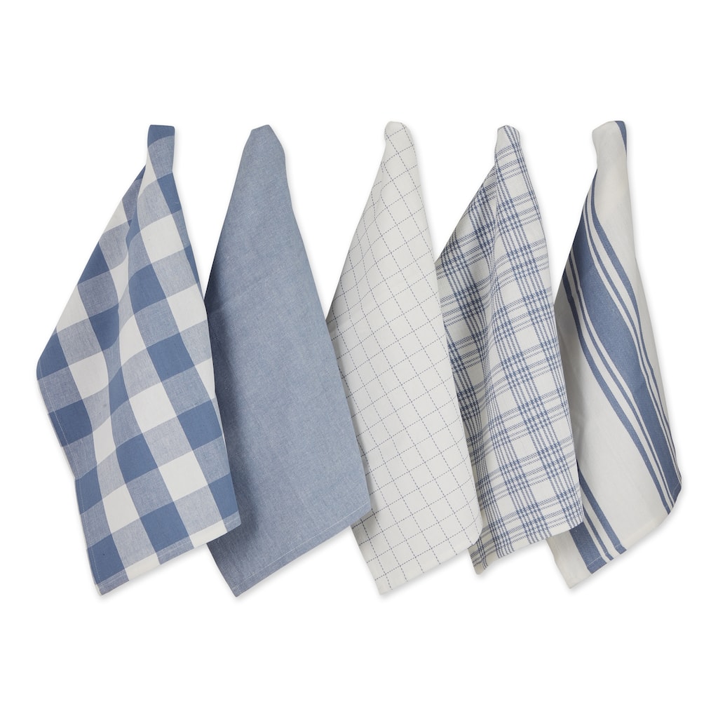 DII Asst Vintage Everyday Dishtowel (Set of 5)