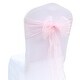 preview thumbnail 8 of 10, 40Pcs Exquisite Workmanship Chair Bow Sash Wear-Resistant Polyester Bow Knot Organza Chair Sashes Wedding Decoration light pink