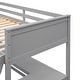 preview thumbnail 32 of 50, Modern Twin Size Wooden Loft Bed With Shelves and Desk,Solid Construction