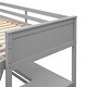 preview thumbnail 15 of 50, Versatility Twin Size Loft Bed with Shelves and Desk,Wooden Kids Bed with Desk,Ladder and Storage Stairs