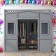 preview thumbnail 15 of 24, Kids and Baby Twin Size House Loft Bed With Ladder and Wardrobe