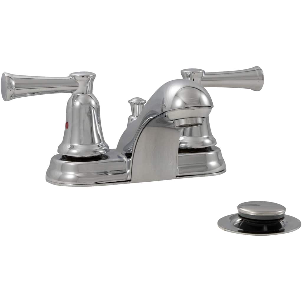Ackland AKKFCB2HGR4206-410 FlowCurve 4" 1.2 GPM Centerset Dual Handle - Chrome