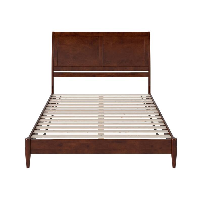 Valencia Solid Wood Low Profile Sleigh Platform Bed