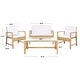 preview thumbnail 38 of 42, SAFAVIEH Outdoor Living Krissy 4-Piece Patio Set