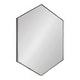 preview thumbnail 84 of 90, Kate and Laurel Rhodes Framed Mid-century Hexagonal Wall Mirror 22x31 - Dark Silver