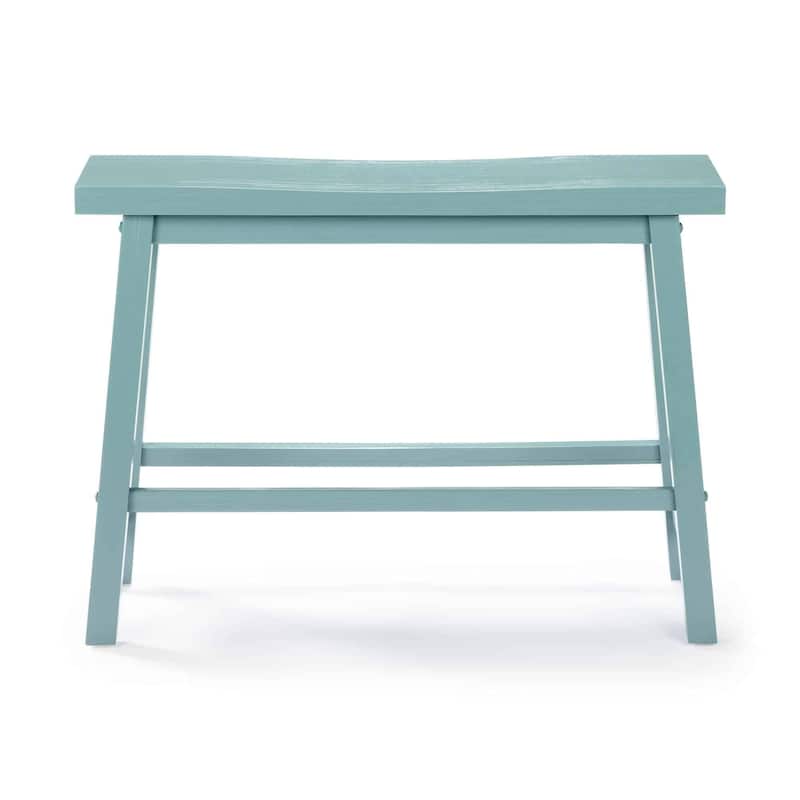 Sonoma Wood Saddle Dining Bench