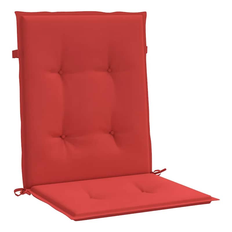 Outdoor Cushion for Chair Set of 6, 20x40 Red Tufted Oxford Fabric