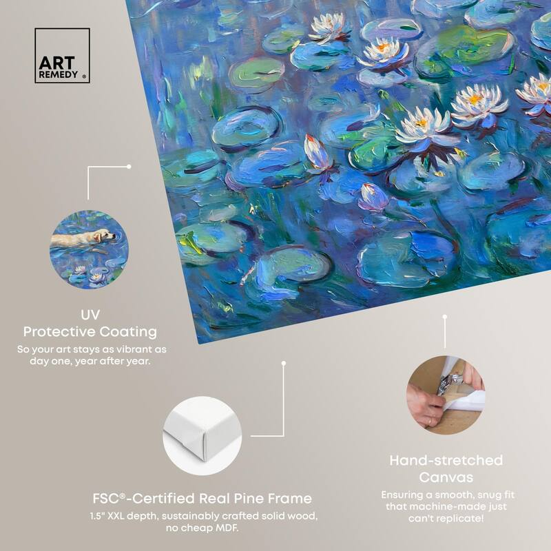 Lily Lagoon II Canvas by Modern Classic Art Remedy, Gallery Wrapped