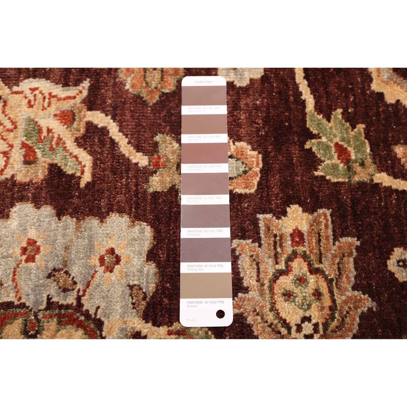 ECARPETGALLERY Hand-knotted Jamshidpour Dark Brown Wool Rug - 8'2 x 9'11