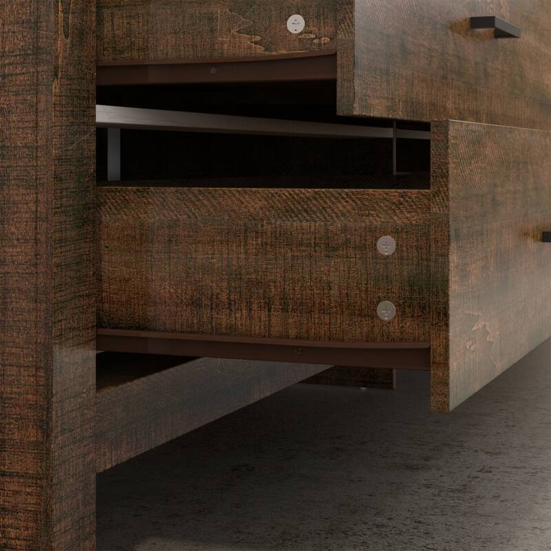 Elegant Wood - grain Nine - drawer Dresser: Spacious Storage, Modern Design & Quality Details