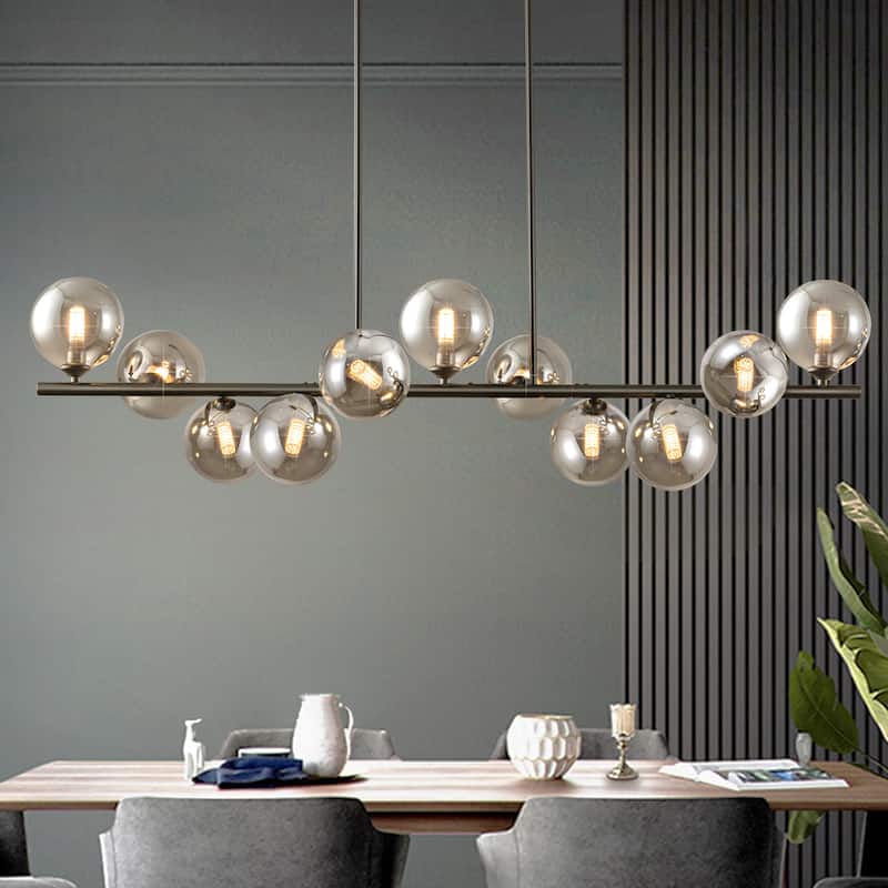 11-Light Bubble Chandelier Sputnik Chandelier Linear Chandelier Mid Century Modern Chandelier