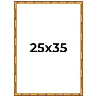 25x35 Frame Gold Bamboo Picture Frame - Complete Modern Photo Frame