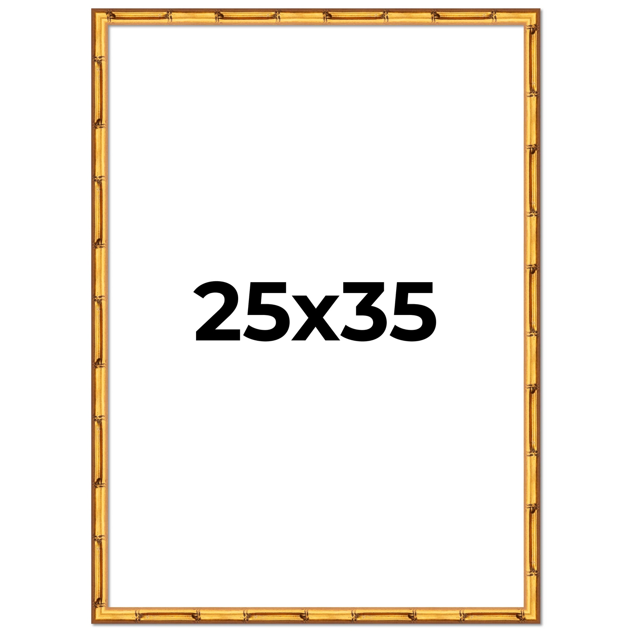 25x35 Frame Gold Bamboo Solid Wood Picture Frame | 1 Inch Moulding