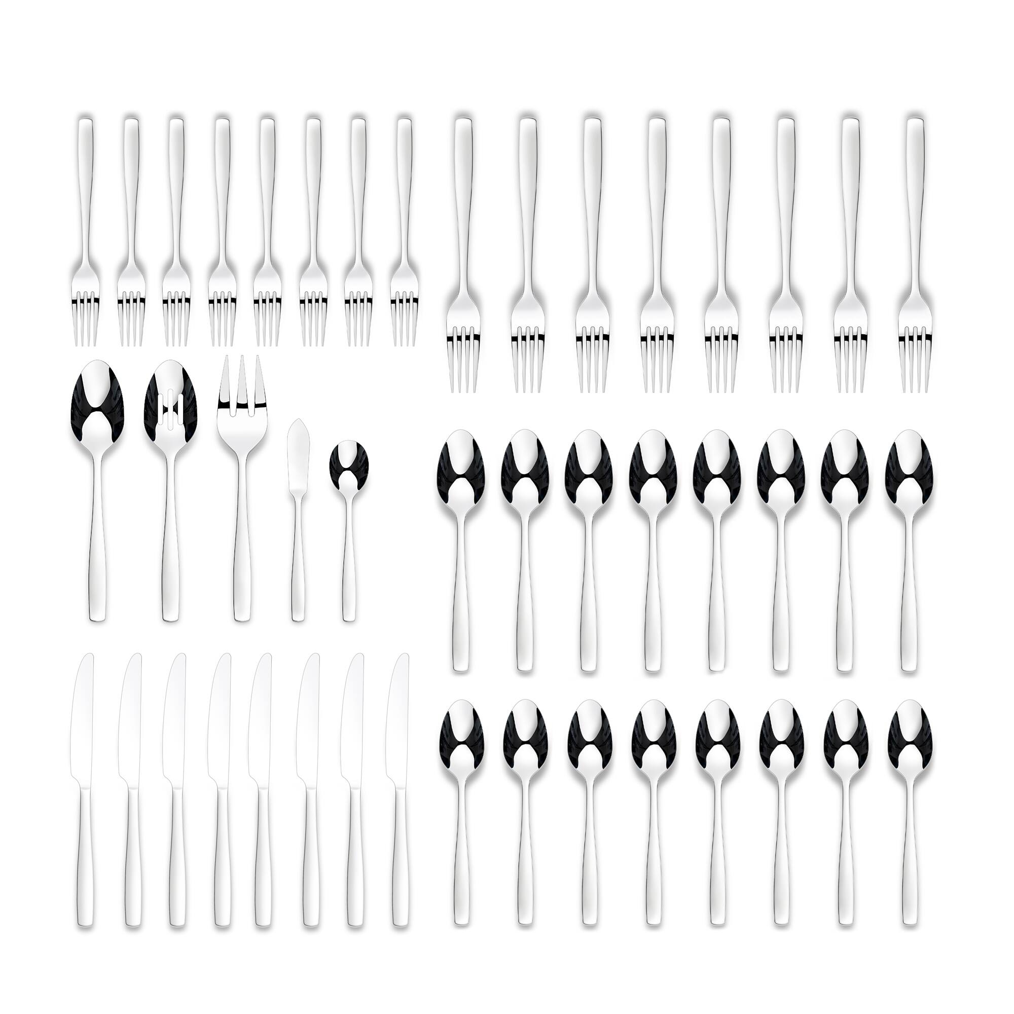 Ornative ELOISE 18/0 Silver Stainless Steel Flatware Set On Sale