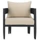 preview thumbnail 5 of 17, SAFAVIEH Outdoor Patio Furniture Viola Chair (Set of 2) - 28"W x 28"D x 26"H