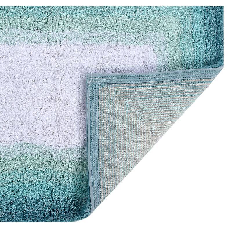 Better Trends 100% Cotton Super Soft & Highly Water Absorbent Bathroom Rugs-Torrent Collection Tufted Machine Washable Bath Mats