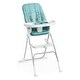 preview thumbnail 8 of 12, Compact Folding High Chair, Food-Grade Safe Plate, Safety Harness, for Ages 6 Months and Up, Unisex Sun Valley Teal