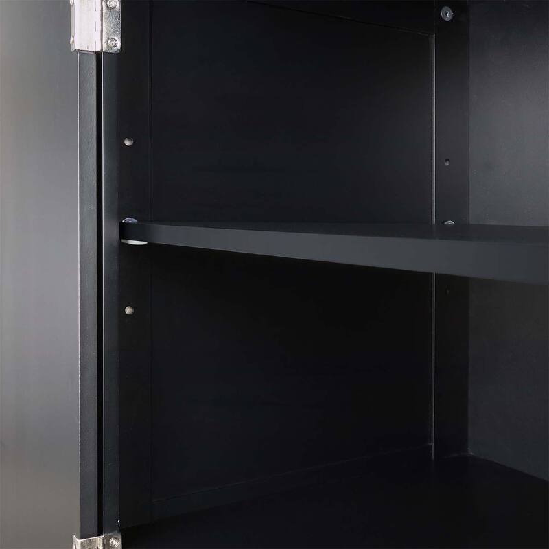 Tall Bathroom Storage Cabinet with Adjustable Shelves and Two Drawers,for Durability and Style