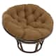 Microsuede Indoor Papasan Cushion (44-inch, 48-inch, or 52-inch) (Cushion Only) - 52 x 52 - Saddle Brown