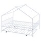 preview thumbnail 5 of 13, Metal Full Size House Bed with Twin Size Trundle