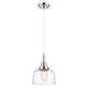 Option Polished Nickel / Clear Deco Swirl Shade