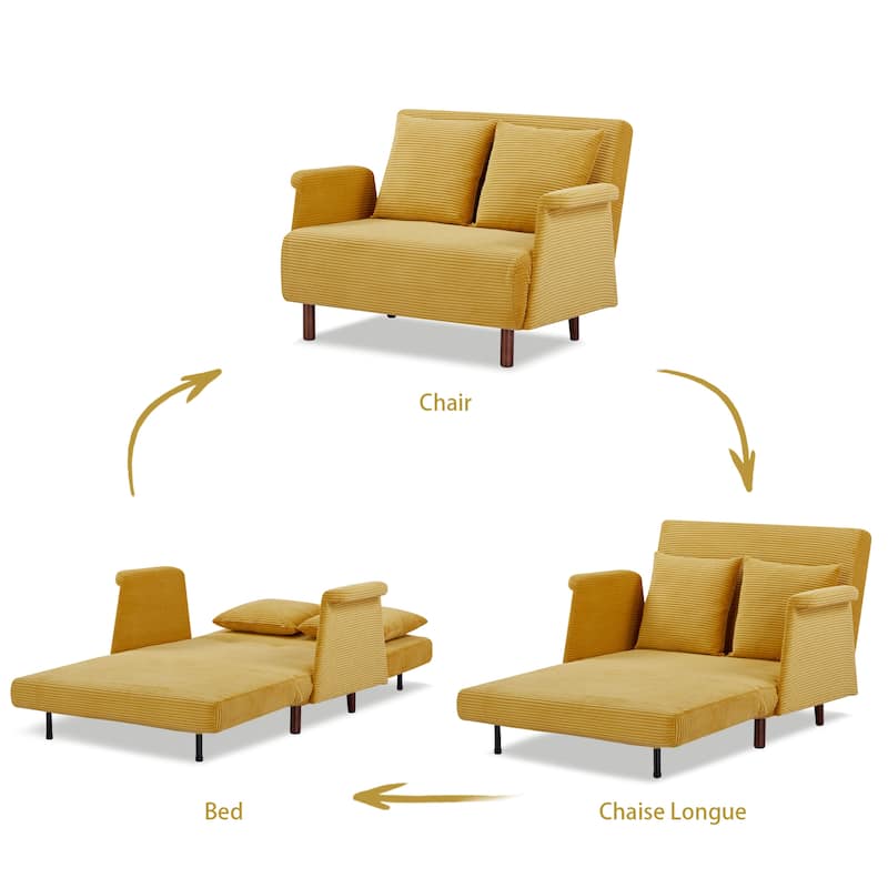 Artdeco Home - Boston & Cypress Convertible Futon Chair