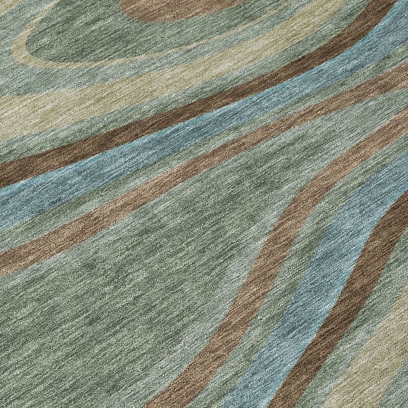 Machine Washable Indoor/ Outdoor Abstract Busey Chantille Rug