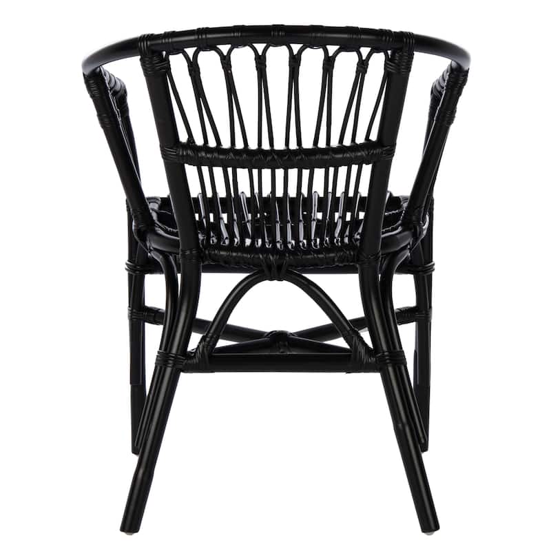 SAFAVIEH Silia Rattan Accent Chairs (Set of 2) - 22.8" W x 23.6" L x 30.3" H - 23Wx24Dx30H