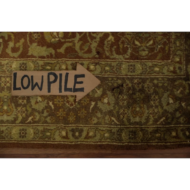 Hand Knotted Oriental 100% Wool Carpet Traditional Floral Oranges & Rust Aubusson Area Rug - 5' 5'' X 4' 0''