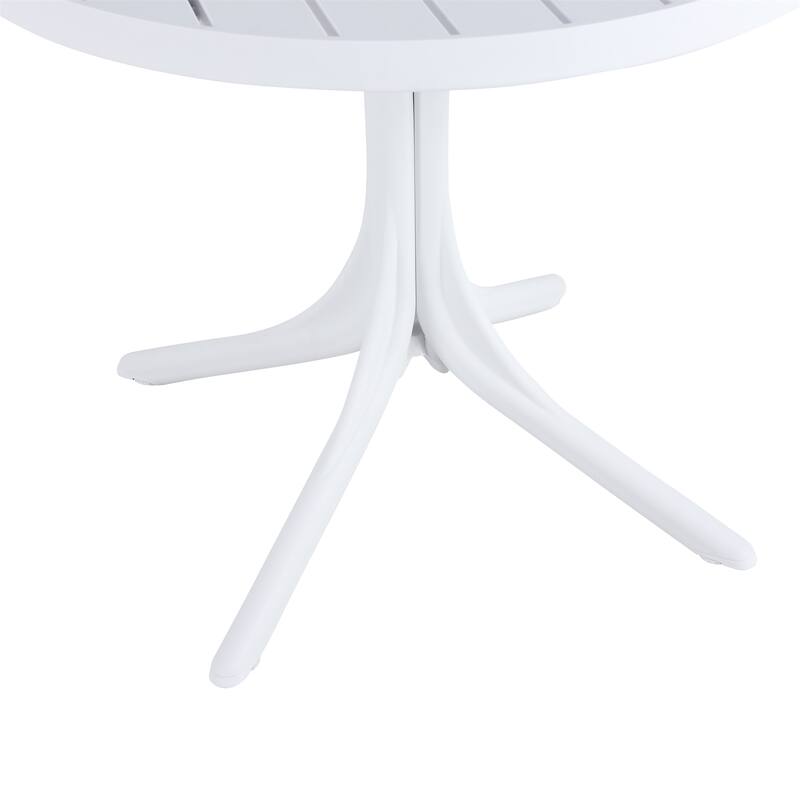 36" Round Plastic Table, All-Weather Dining & Coffee Table