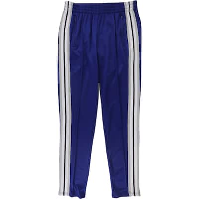 Ultra Flirt Womens Glitter Stripe Casual Sweatpants, Blue, X-Small
