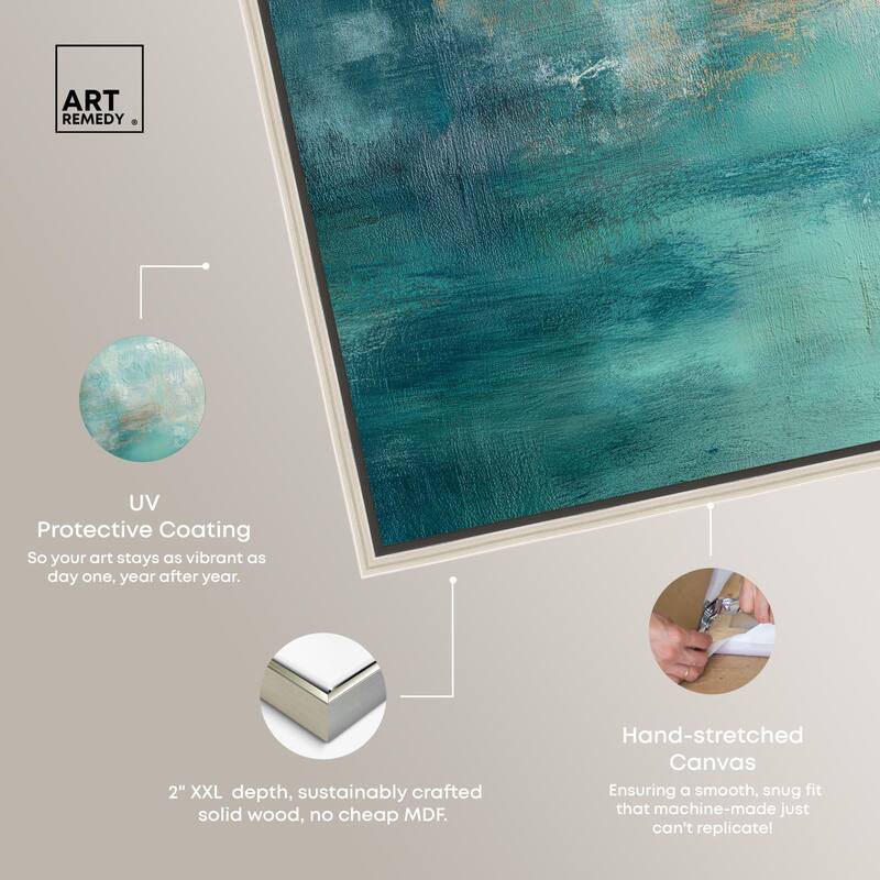 Green Blue I Canvas by Art Remedy