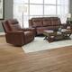 Option Sofa, Recliner Cognac Leather Brown