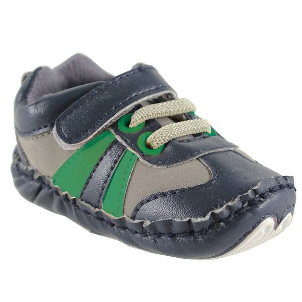 slide 1 of 1, Luvable Friends Baby Boy Crib Shoes, Blue Explorer, 12-18 Months - Blue Explorer 12-18 Months - Blue Explorer