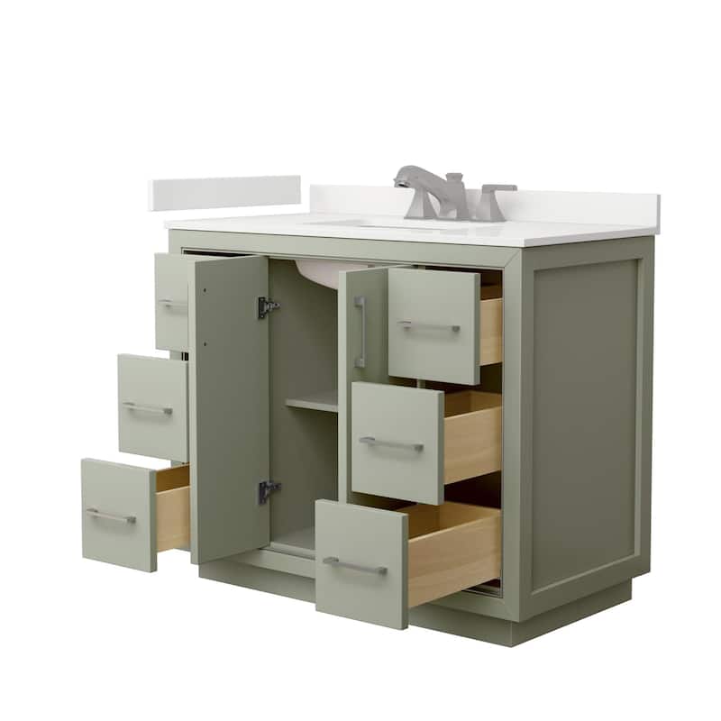Wyndham Collection WCF111142S-QTZ-US3MXX Icon 42" Free Standing Single