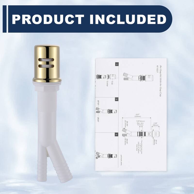WOWOW Dishwasher Air Gap Cover for Kitchen Sink
