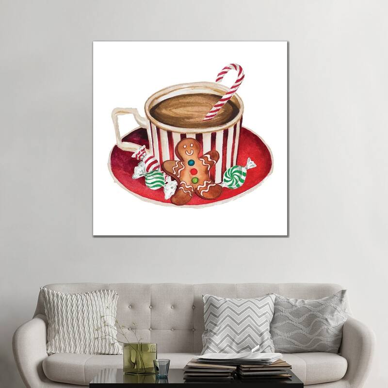 iCanvas "Gingerbread and a Mug Full of Cocoa III" by Elizabeth Medley Canvas Print