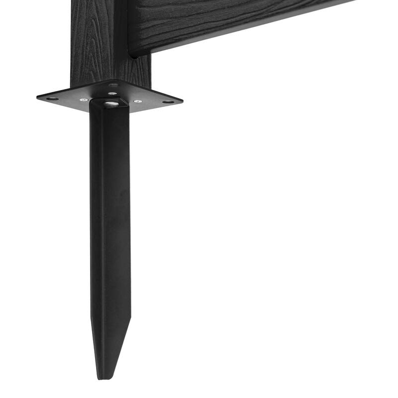 Courtyard Privacy Fence Without Digging Pits, Easy To Set Up, No Damage To The Ground,2,4-Panel - 39.3 in. W x 35.6 in. H