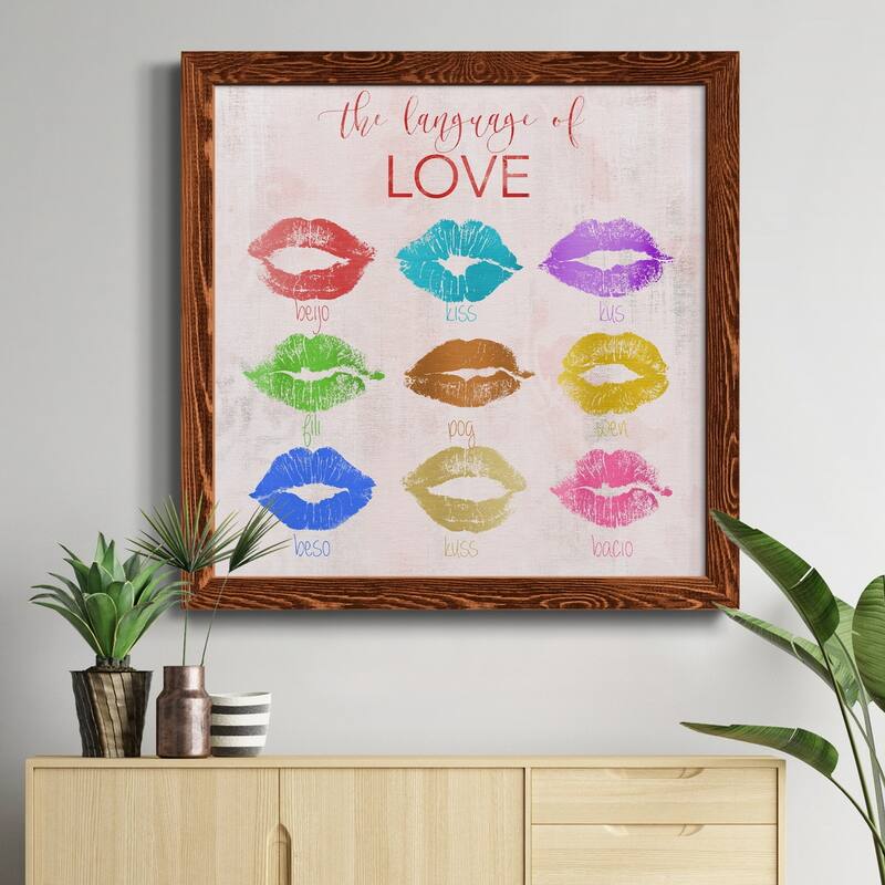 Rainbow Kiss-Premium Framed Canvas - Ready to Hang