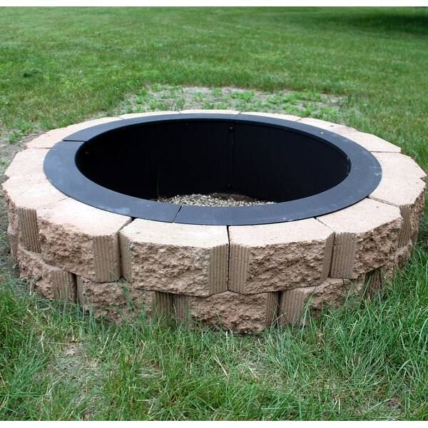 Shop Sunnydaze Heavy Duty Fire Pit Rim Make Your Own In Ground