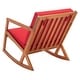 preview thumbnail 89 of 89, SAFAVIEH Outdoor Patio Furniture Vernon Rocking Chair w/ Cushion - 25.6" W x 37.7" D x 30.7" H