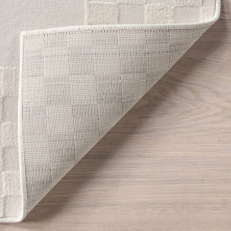 Nuloom Kalina High-Low Checkered Bordered Area Rug